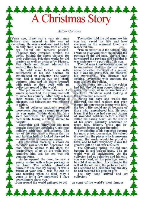 Printable Christmas Story
